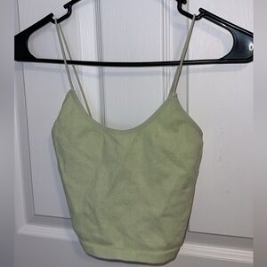 SWS Essentials Green Crop Top